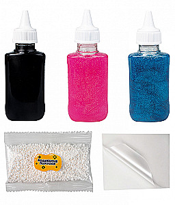Figurīšu izgatavošanas komplekts no krāsaina gela Aqua Slime, rozā-zils