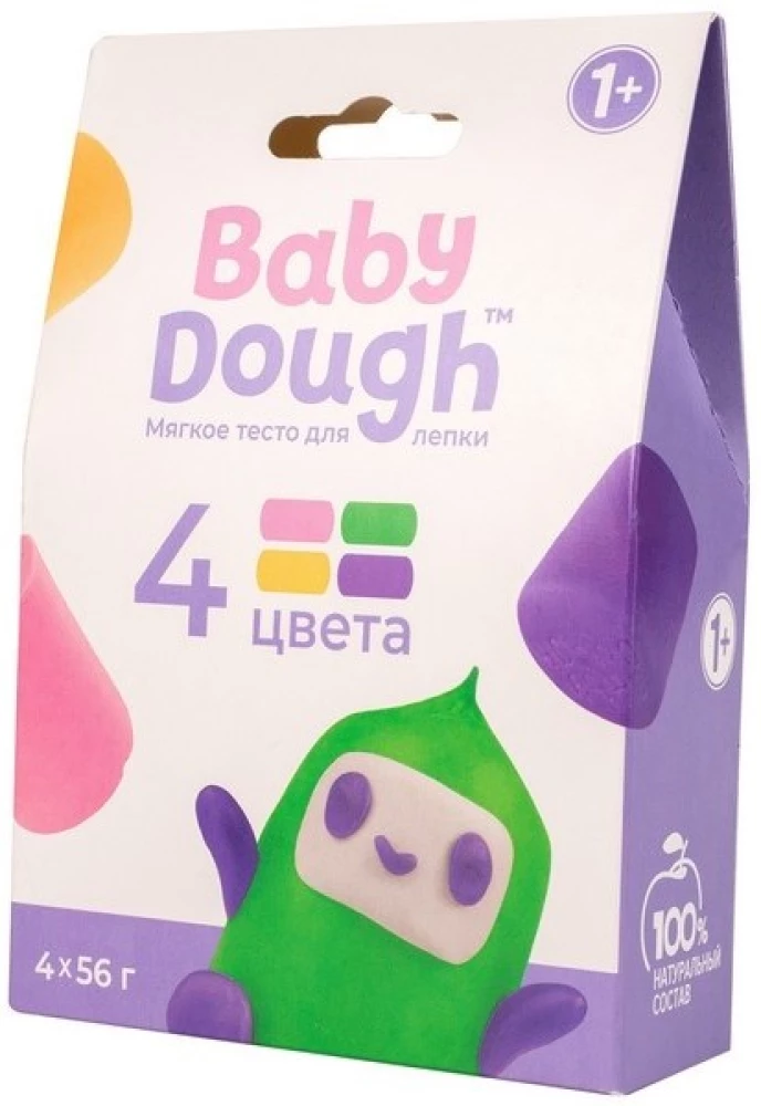 Māla veidošana - Baby Dough, 4 krāsas, Nr.3