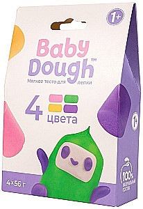 Māla veidošana - Baby Dough, 4 krāsas, Nr.3
