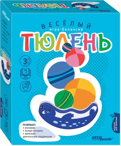 Развивающая игра из дерева - Весёлый тюлень. Игра-балансир