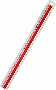 Metāla lineāls, 30 cm, ar dizainu, dažādās variācijās