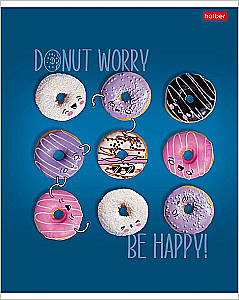 Kvadrātveida bloks, 48 lapas - Donut Worry, dažādībā