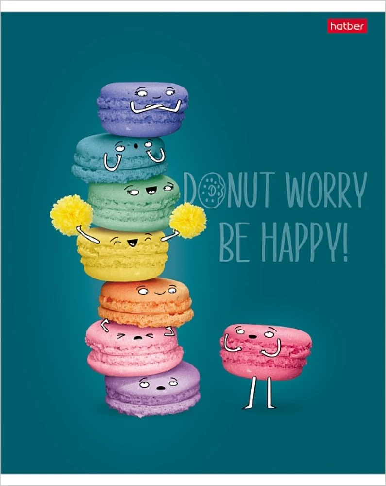 Kvadrātveida bloks, 48 lapas - Donut Worry, dažādībā