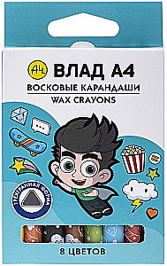 Vasks krītiņi - Vlad A4, 8 krāsas