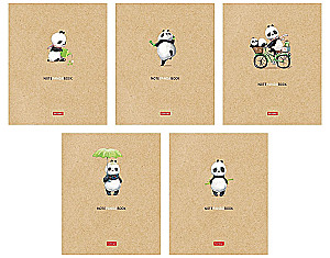 Rūtiņu klade, 48 lapas - Panda