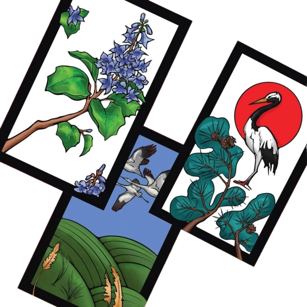 Galda spēle - Hanafuda. Tradicionālā japāņu spēle anime un manga mīļotājiem