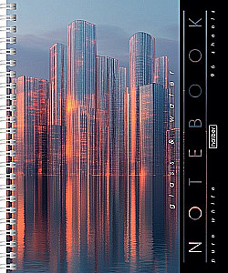 Pārsegs rutā a4 formātā, 96 lapas - Glass&Water, dažādība