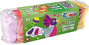 Radošuma komplekts no vieglās plastilīna - Crazy Clay. Zoodārzs
