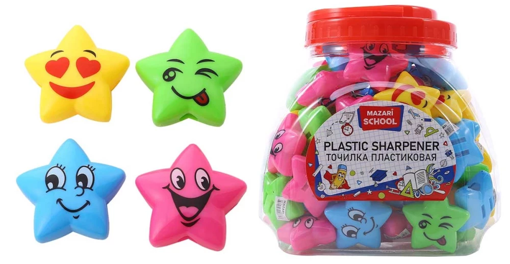 Zīmuļu asināmā - Star, assorti 4 krāsās