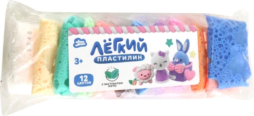 Vieglā plastilīna ar piparmētru - Ņem viegli, 12 krāsas