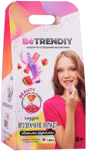 Kosmētikas izveides komplekts - DIY Be TrenDIY Beauty, caurspīdīga lūpu krāsa
