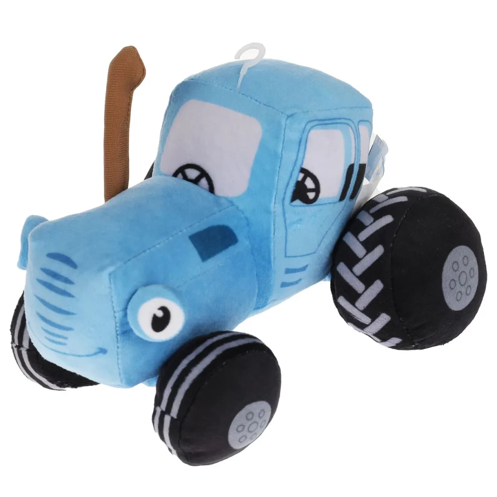 Runājoša mīkstā rotaļlieta - Zilais traktors, 20 cm