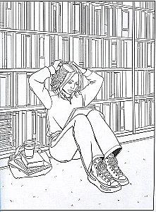 Моя первая школьная любовь. Раскраска для фанатов young adult