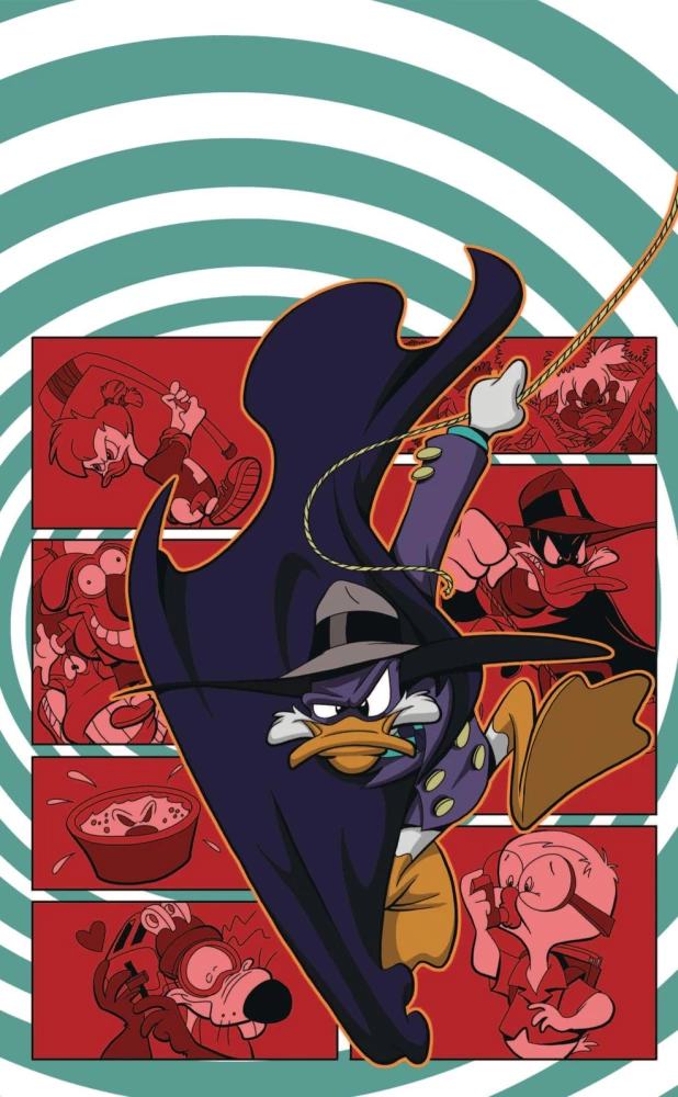 Melnais Mētelis. Oranžs - jauns violets. Komikss
