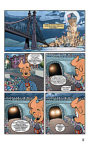 Melnais Mētelis. Oranžs - jauns violets. Komikss