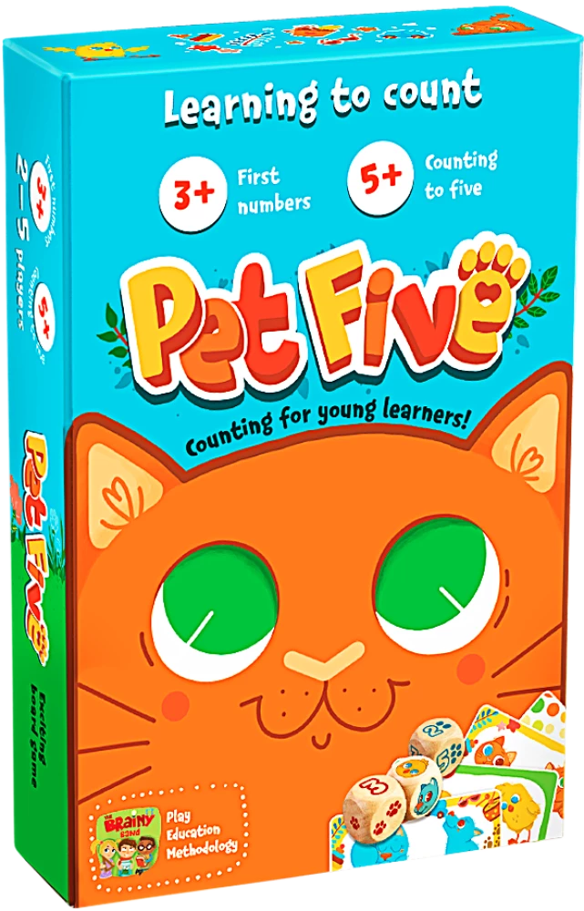 Развивающая настольная игра - Pet Five (Лапочки) EN