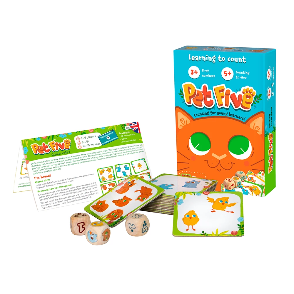 Развивающая настольная игра - Pet Five (Лапочки) EN