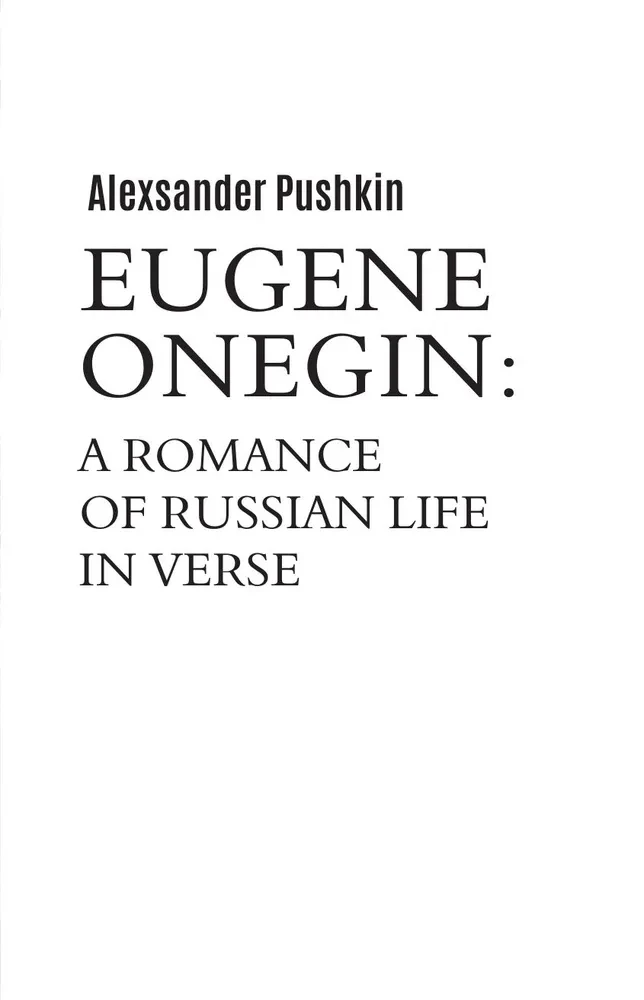 Eugene Onegin