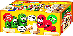 Galda spēle - (3 vienā) Mini tornis, Domino, Tic-tac-toe