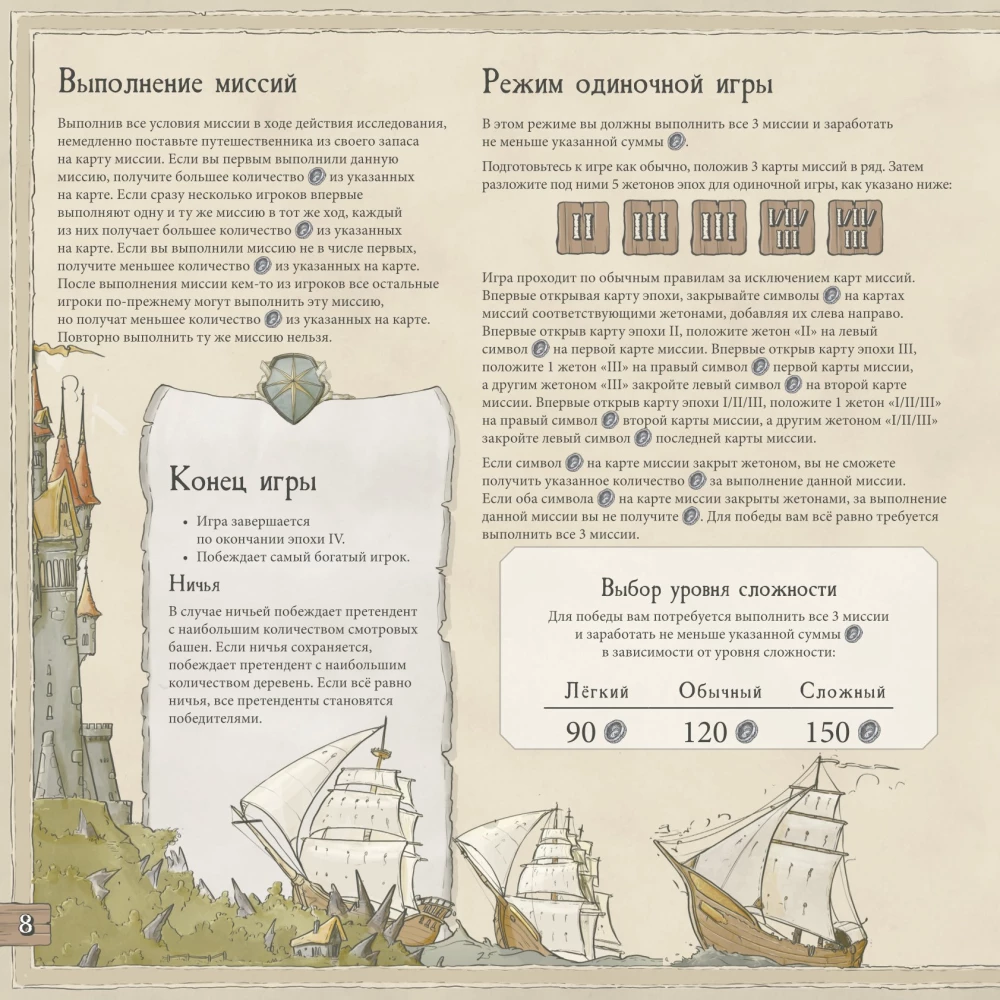 Настольная игра - Гильдия купцов-путешественников