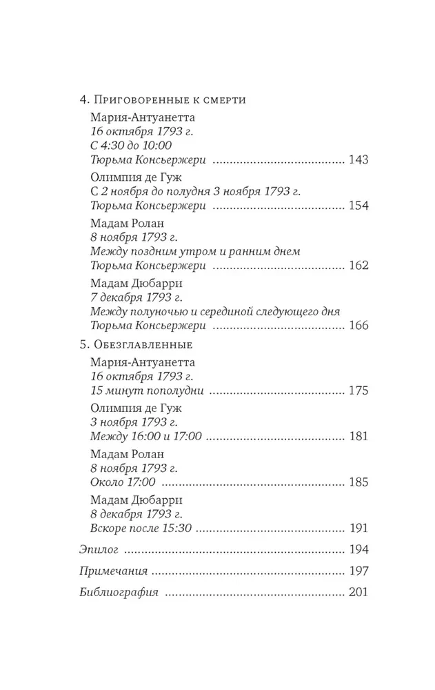 Galvas nocirstās. Traģiskā Marijas Antuanetes, madāmas Djuvari, madāmas Rolānas un Olimpijas de Guž stāsts