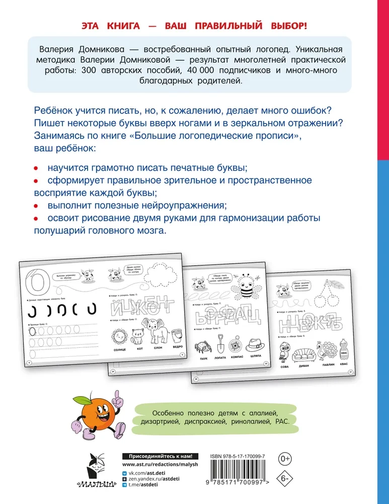 Большие логопедические прописи