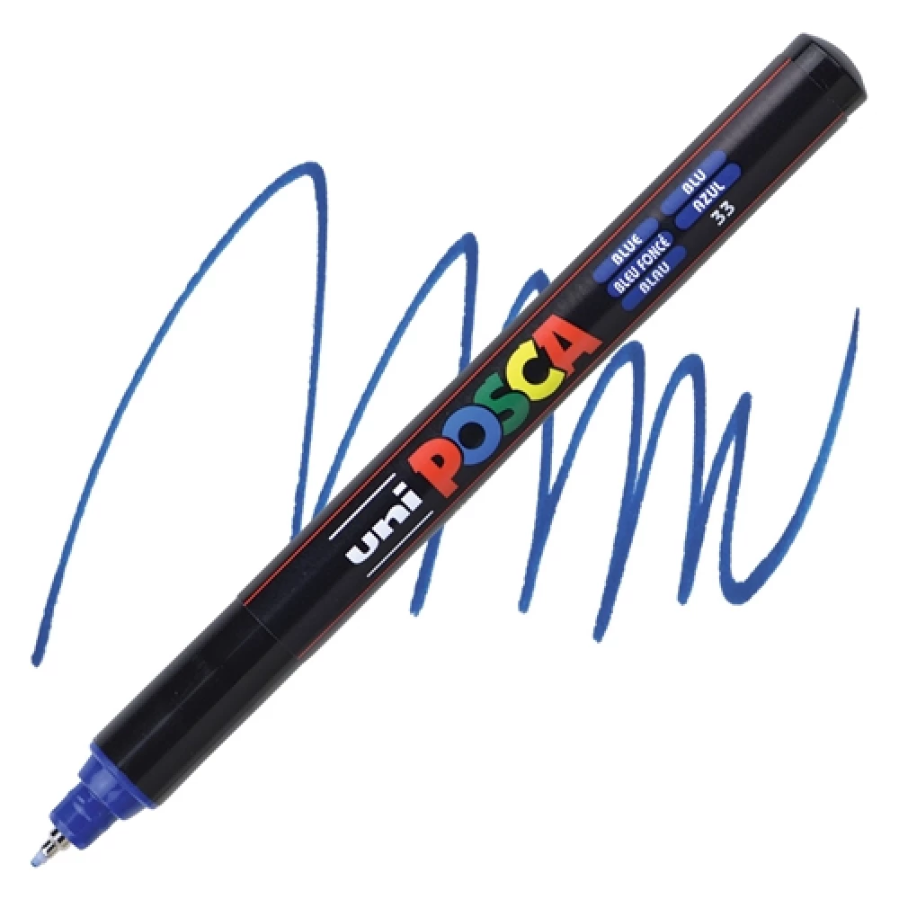 Marķieris UNI Posca PC-1MR, zils (33)