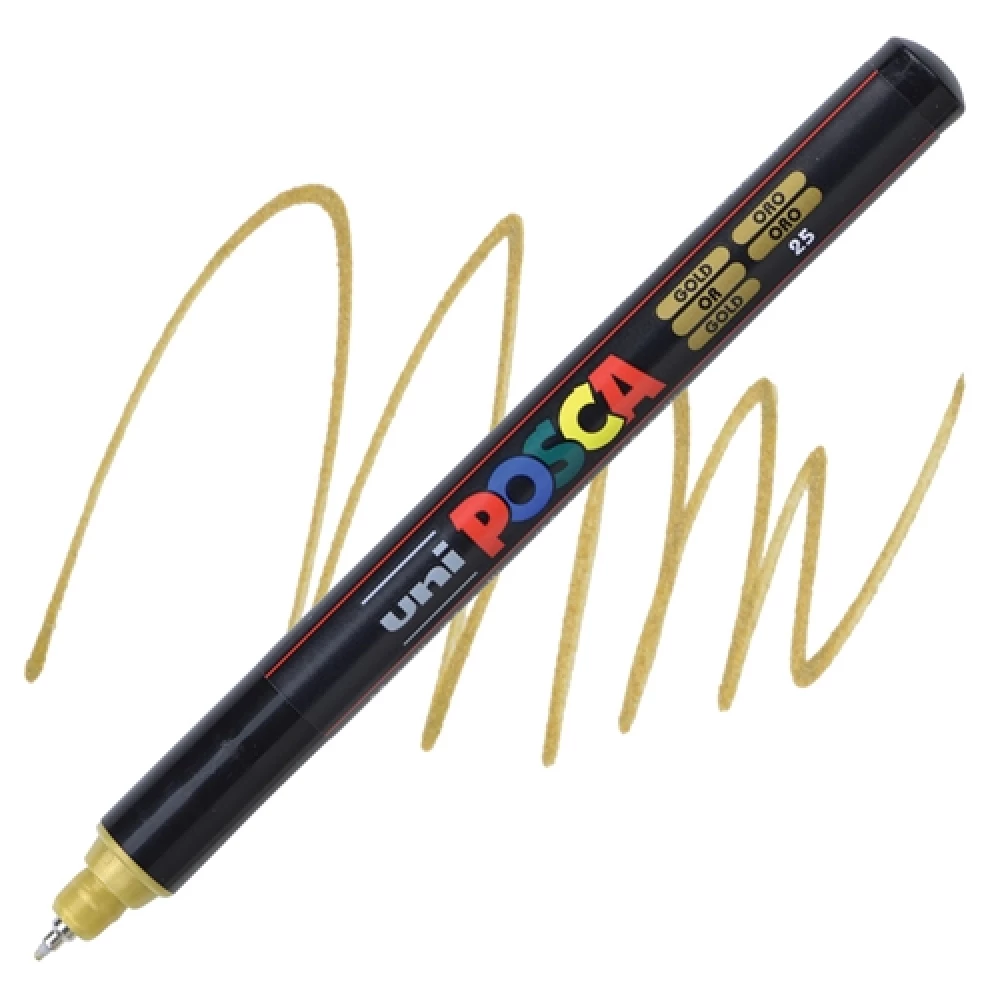 Marķieris UNI Posca PC-1MR, zelta (25)