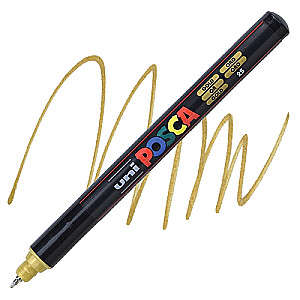 Marķieris UNI Posca PC-1MR, zelta (25)