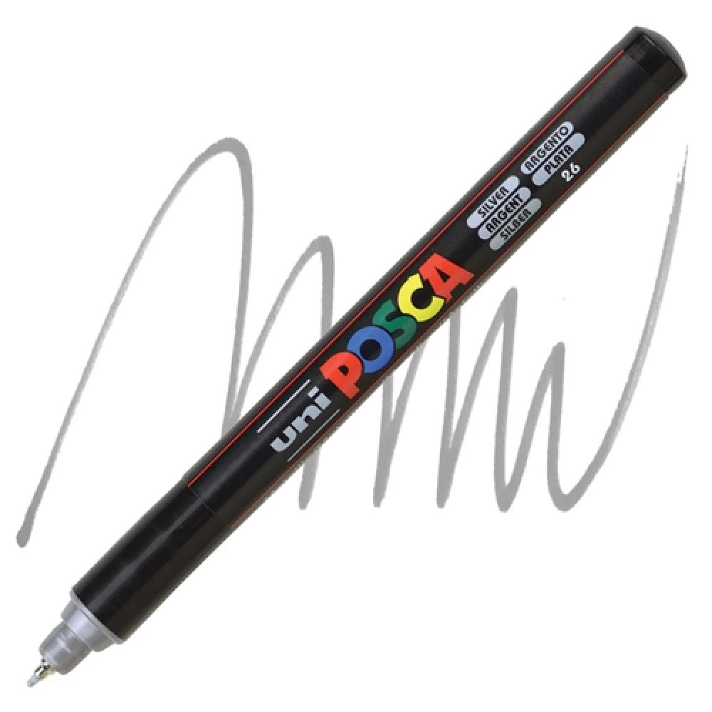 Marķieris UNI Posca PC-1MR, pelēks (26)