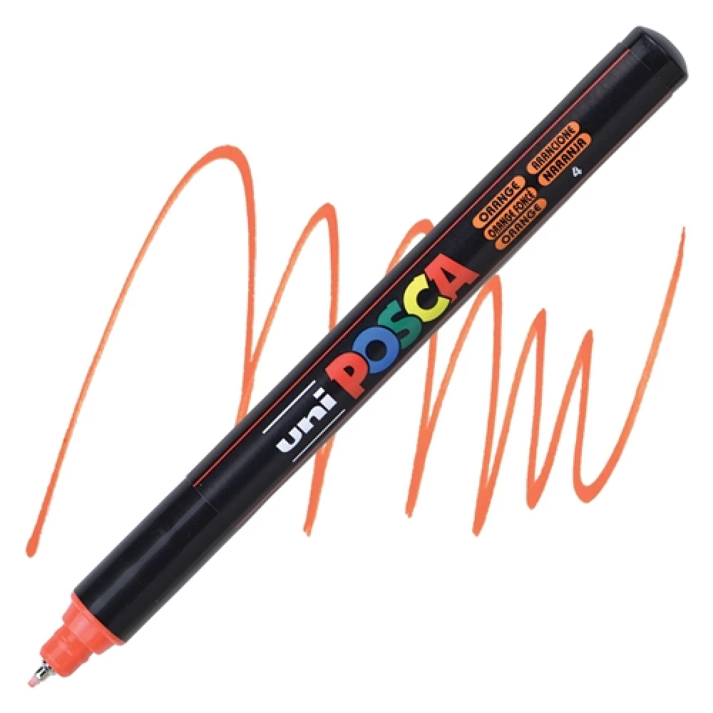 Marķieris UNI Posca PC-1MR, oranžs (4)