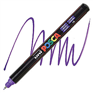 Marķieris UNI Posca PC-1MR, violets (12)