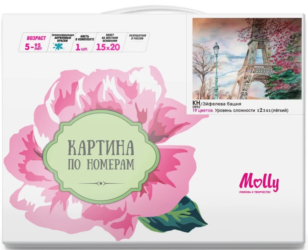 Картина по номерам - Эйфелева башня
