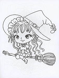 Anime krāsojamās grāmatas. Burvji