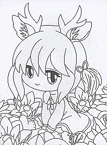 Anime krāsojamās grāmatas. Burvīgās