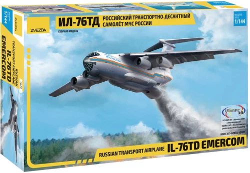 Sastāvdaļu modelis - Krievijas transporta un desanta lidmašīna Il-76 TD EMERCOM Krievija