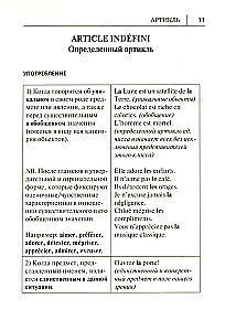 Visi franču valodas noteikumi shēmās un tabulās