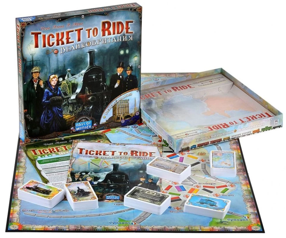 Galda spēle - Ticket to Ride. Lielbritānija. Pensilvānija (paplašinājums)