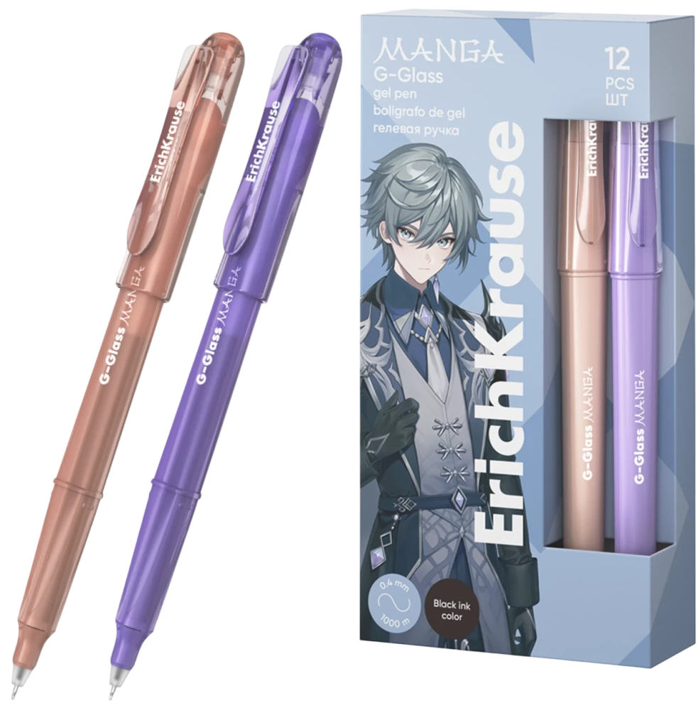 G-Glass Stick Manga gēla pildspalva, 0,5mm (melna)