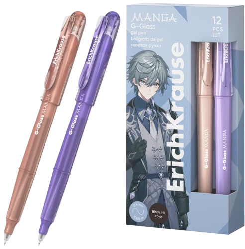 G-Glass Stick Manga gēla pildspalva, 0,5mm (melna)