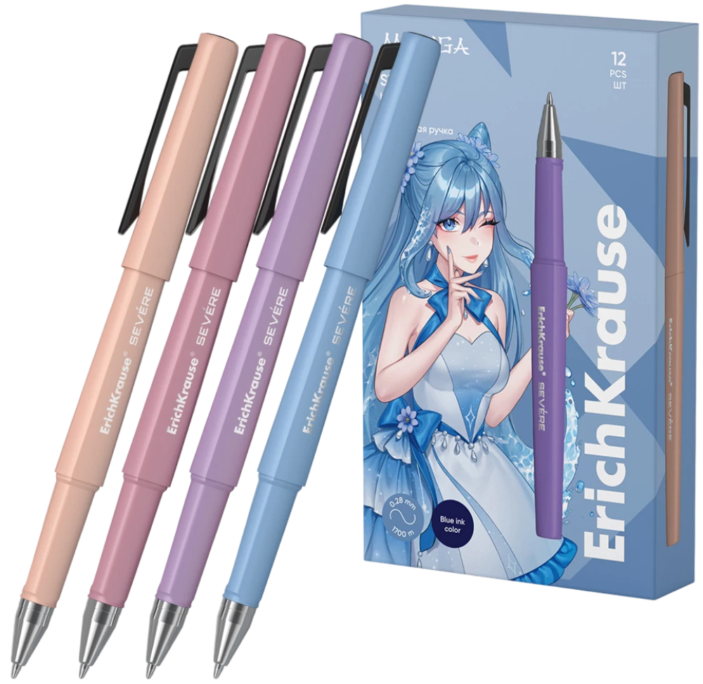 Šarīku pildspalva Severe Stic Manga, 0,7mm (zilā)