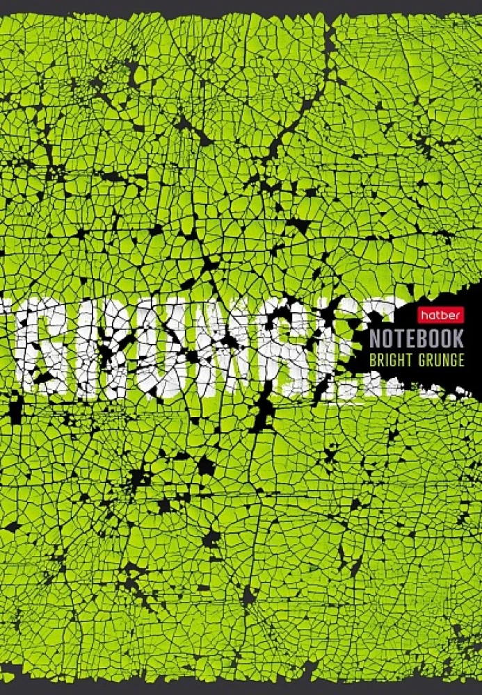 Piezīmju grāmatiņa - Spilgts grunge, A4, 80 lapas, rūtiņas, dažādībā