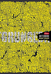 Piezīmju grāmatiņa - Spilgts grunge, A4, 80 lapas, rūtiņas, dažādībā