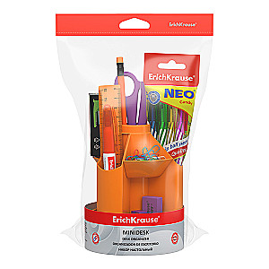 Griežta griežta plastmasas - Mini Desk, Neon Solid, oranžs