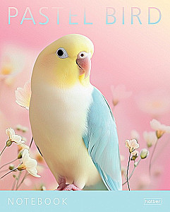 Burtnīca - Pastel Animals, A5, 96 lapas, rūtiņas, dažādība