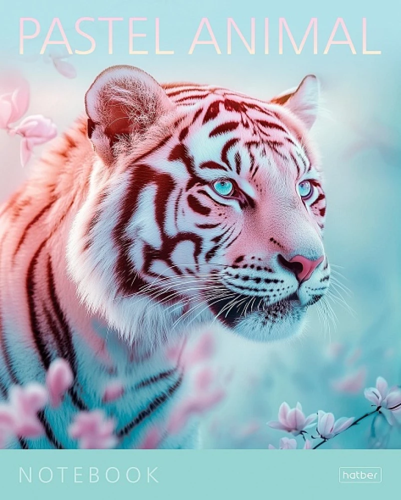 Burtnīca - Pastel Animals, A5, 96 lapas, rūtiņas, dažādība