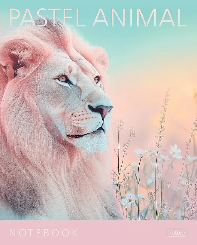Burtnīca - Pastel Animals, A5, 96 lapas, rūtiņas, dažādība