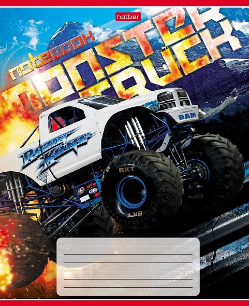 Klade - MonsterTruck, A5, 24 lapas, rūtiņa, dažādībā