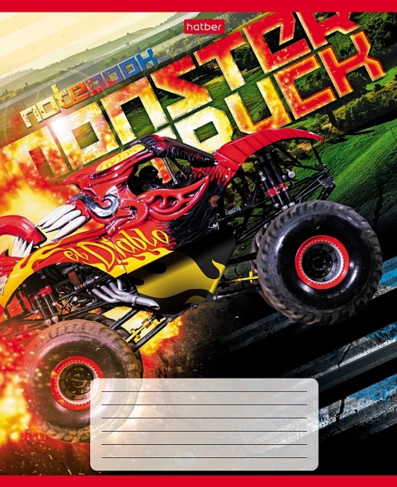 Klade - MonsterTruck, A5, 24 lapas, rūtiņa, dažādībā
