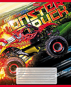Klade - MonsterTruck, A5, 24 lapas, rūtiņa, dažādībā